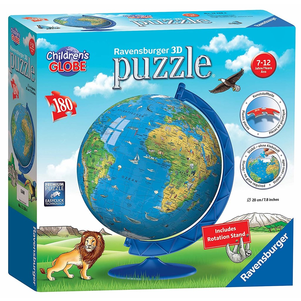 Puzzle 3D - Globe en Anglais - 188 Teile - RAVENSBURGER Puzzle acheter en  ligne