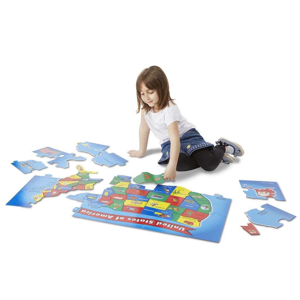 MELISSA AND DOUG USA MAP FLOOR PUZZLE