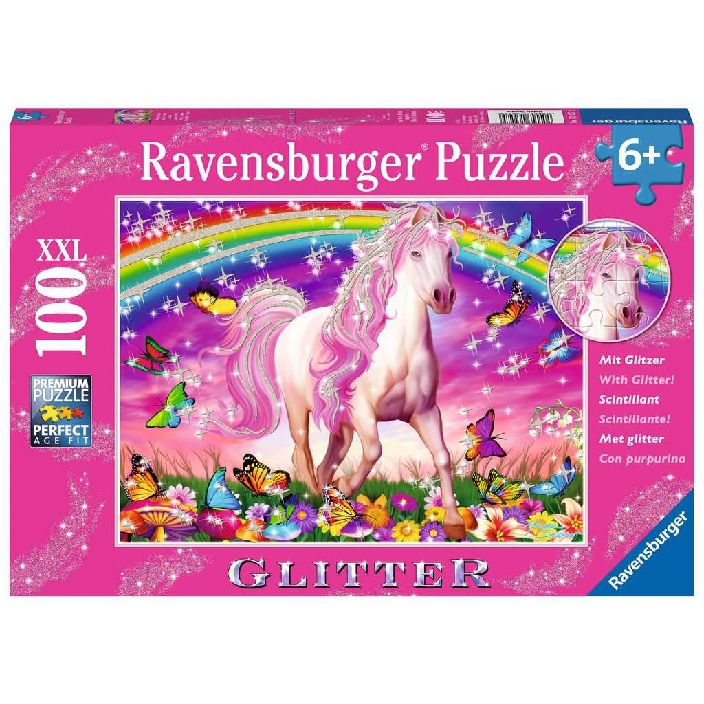 RAVENSBURGER USA HORSE DREAM 100 PIECE GLITTER PUZZLE