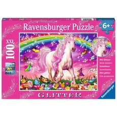 RAVENSBURGER USA HORSE DREAM 100 PIECE GLITTER PUZZLE