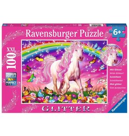 RAVENSBURGER USA HORSE DREAM 100 PIECE GLITTER PUZZLE