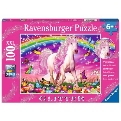 RAVENSBURGER USA HORSE DREAM 100 PIECE GLITTER PUZZLE