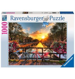 RAVENSBURGER USA BICYCLES IN AMSTERDAM 1000 PIECE PUZZLE