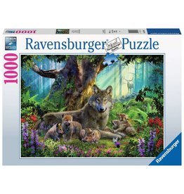 RAVENSBURGER USA WOLVES IN THE FOREST 1000 PIECE PUZZLE