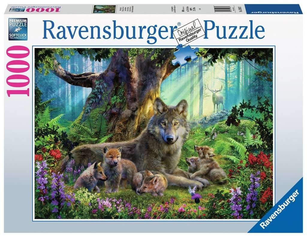 WOLVES IN THE FOREST 1000 PIECE PUZZLE