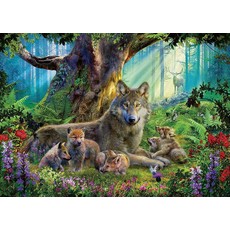 RAVENSBURGER USA WOLVES IN THE FOREST 1000 PIECE PUZZLE