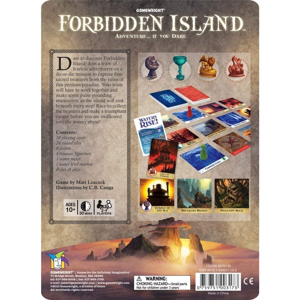 CEACO/ BRAINWRIGHT/ GAMEWRIGHT FORBIDDEN ISLAND