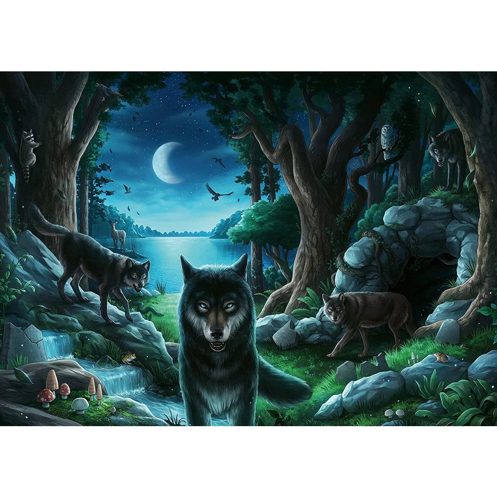 RAVENSBURGER USA CURSE OF THE WOLVES ESCAPE 759 PIECE PUZZLE