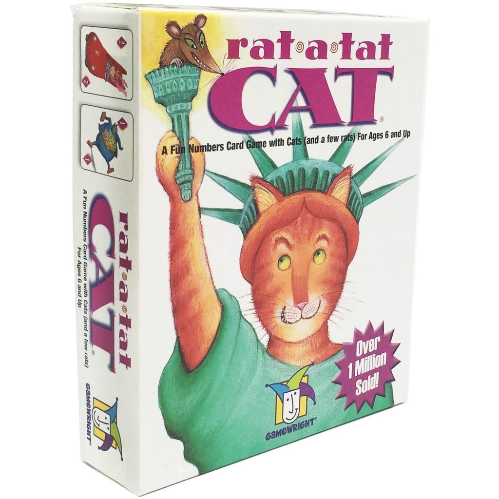 Рата тат. Кот за хвост ЦАП настольная игра. Rat a tat. Игры от Gamewright. Rat a tat Cat игра купить на Озон.