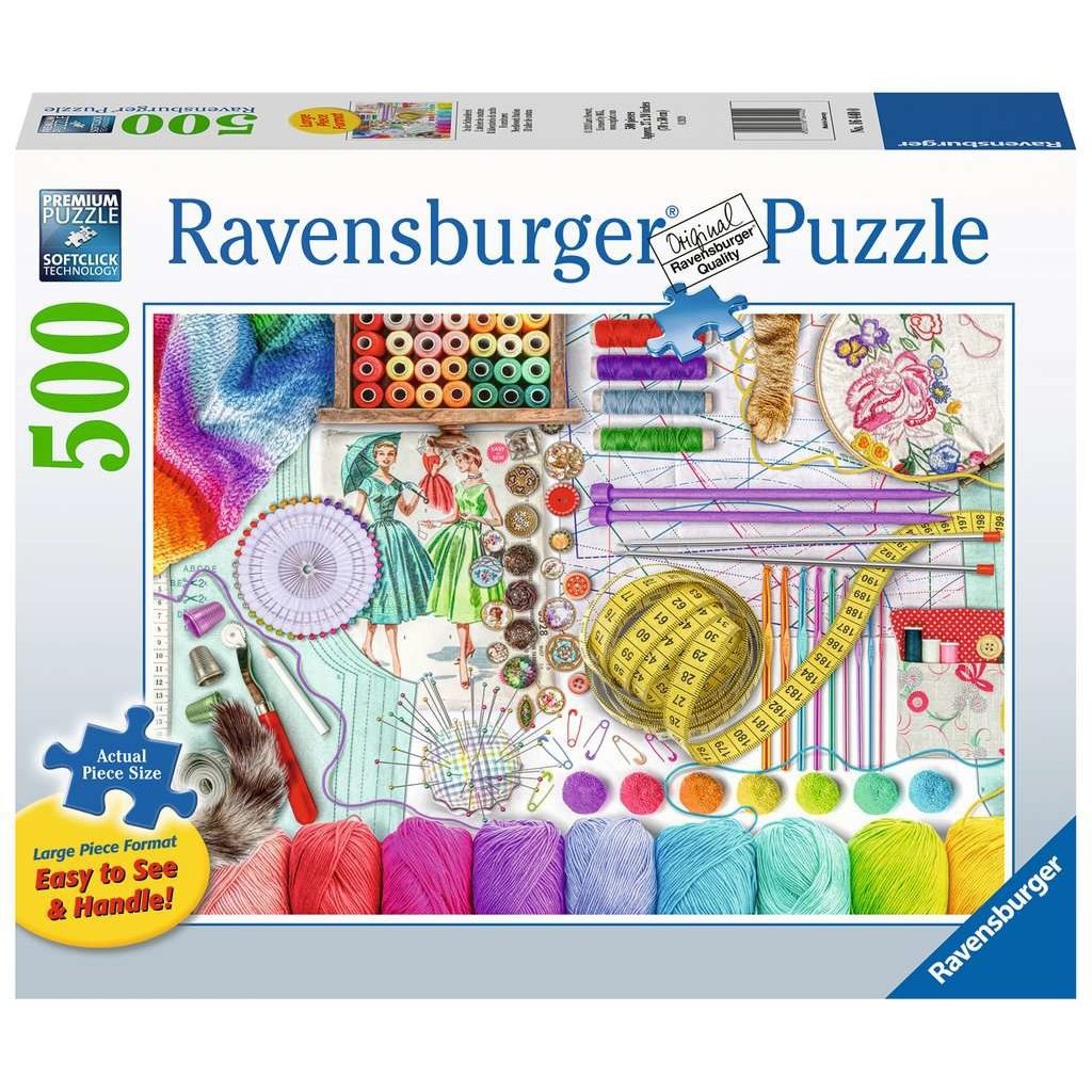 RAVENSBURGER USA NEEDLEWORK STATION 500 PIECE PUZZLE