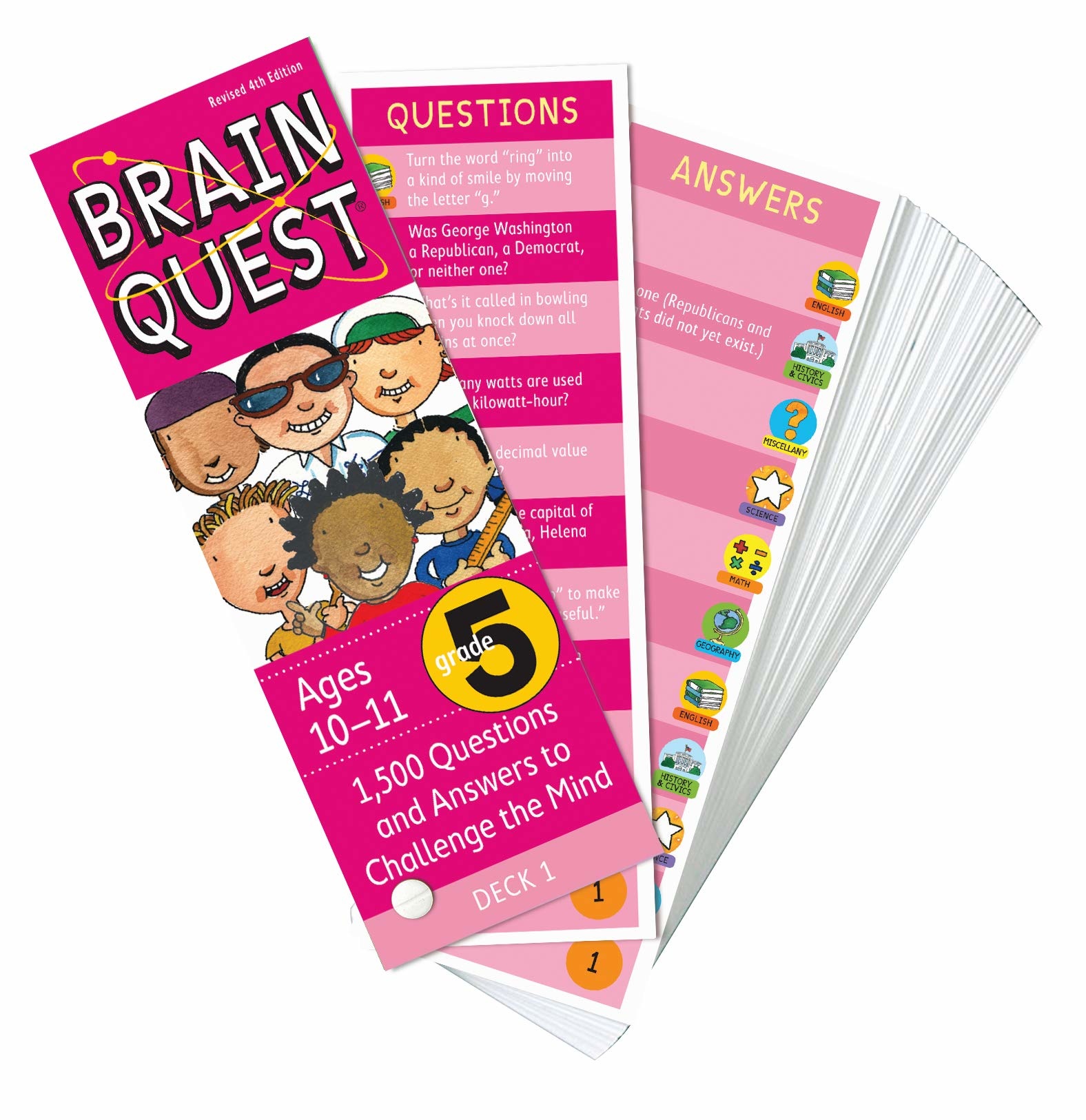 Brain Quest Series Flash Card Decks 5th Grade Model 8177110 for sale online 