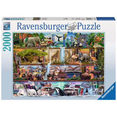 RAVENSBURGER USA WILD KINGDOM SHELVES 2000 PIECE PUZZLE