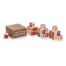 UNCLE GOOSE LINDENWOOD FOREIGN ALPHABET BLOCKS (ASIA)