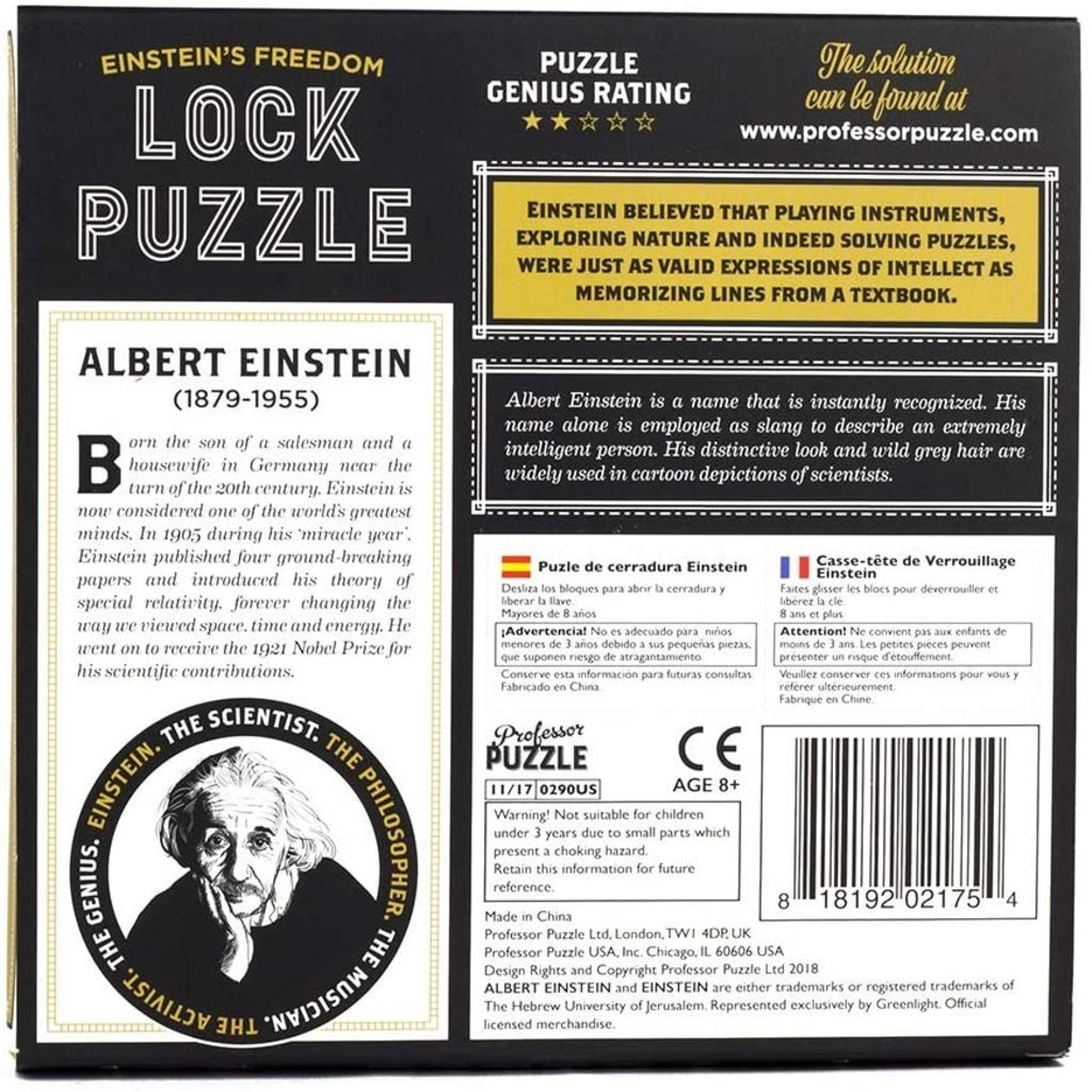 PROFESSOR PUZZLE LOCK PUZZLE