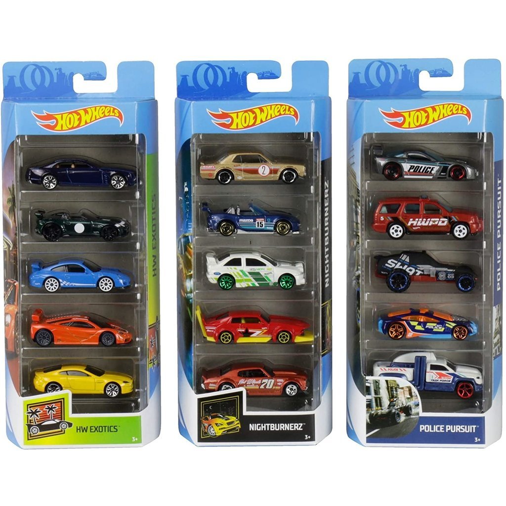 HOT WHEELS 5 PACK THE TOY STORE