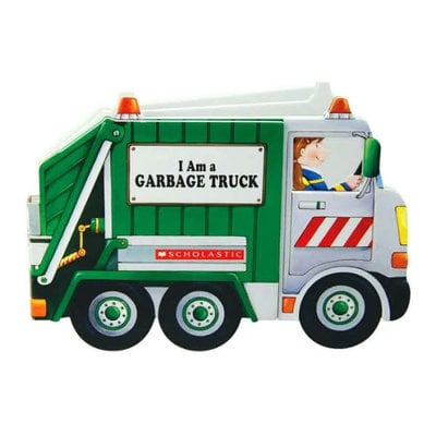 SCHOLASTIC I AM A GARBAGE TRUCK SHAPED BB LANDERS