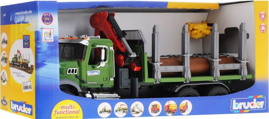 bruder mack granite timber truck