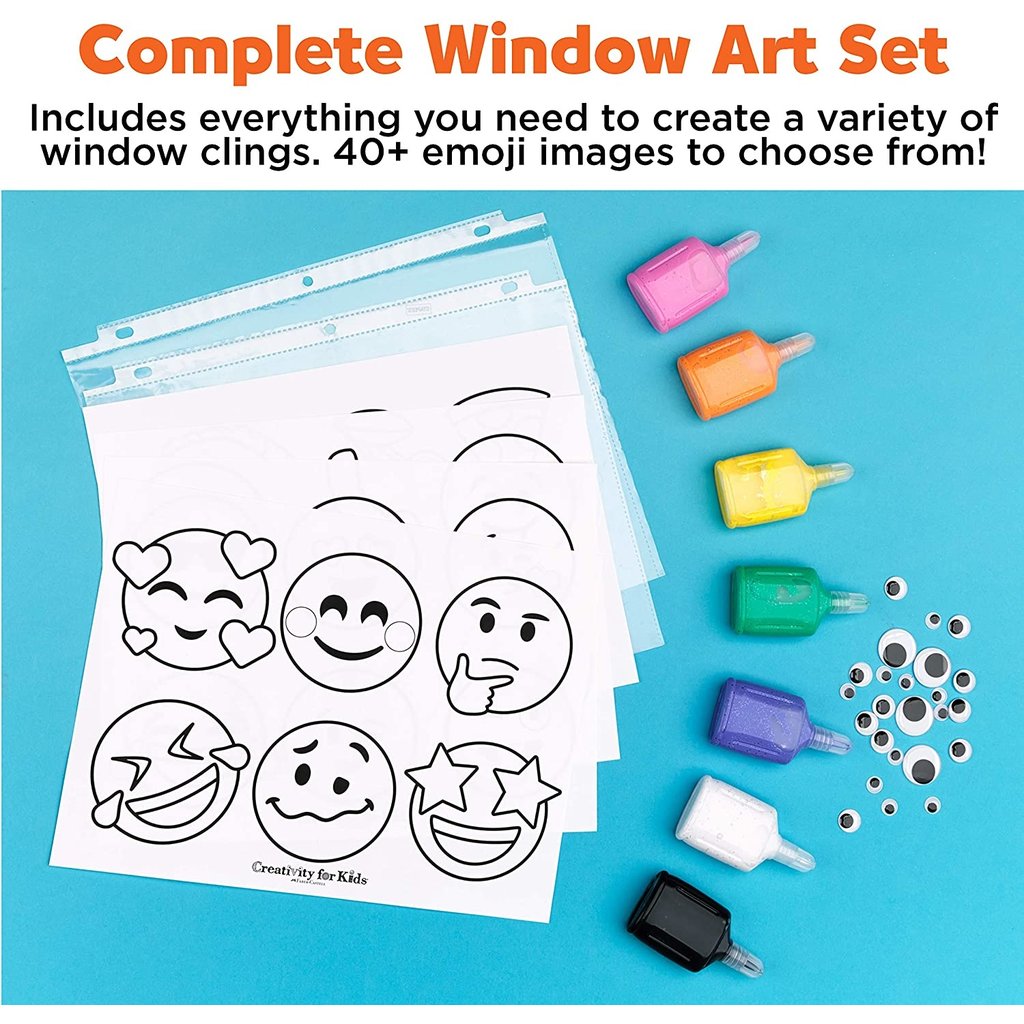 CREATIVITY FOR KIDS EMOJI WINDOW ART*