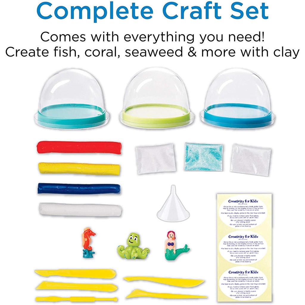 CREATIVITY FOR KIDS MAKE YOUR OWN WATER GLOBES UNDER THE SEA