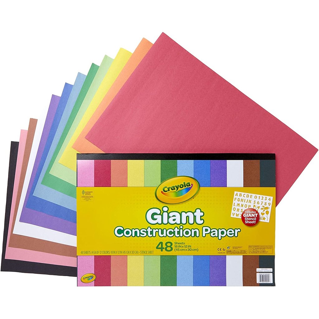 CRAYOLA CONSTRUCTION PAPER / STENCIL