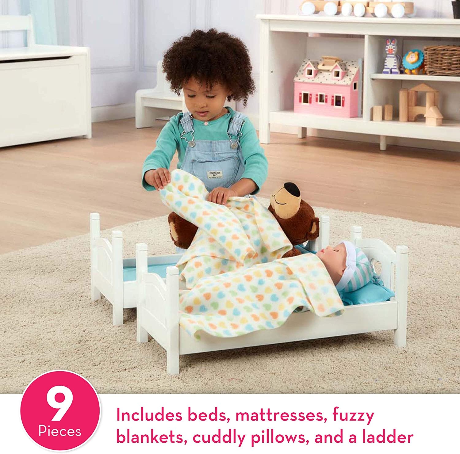 melissa and doug doll bed
