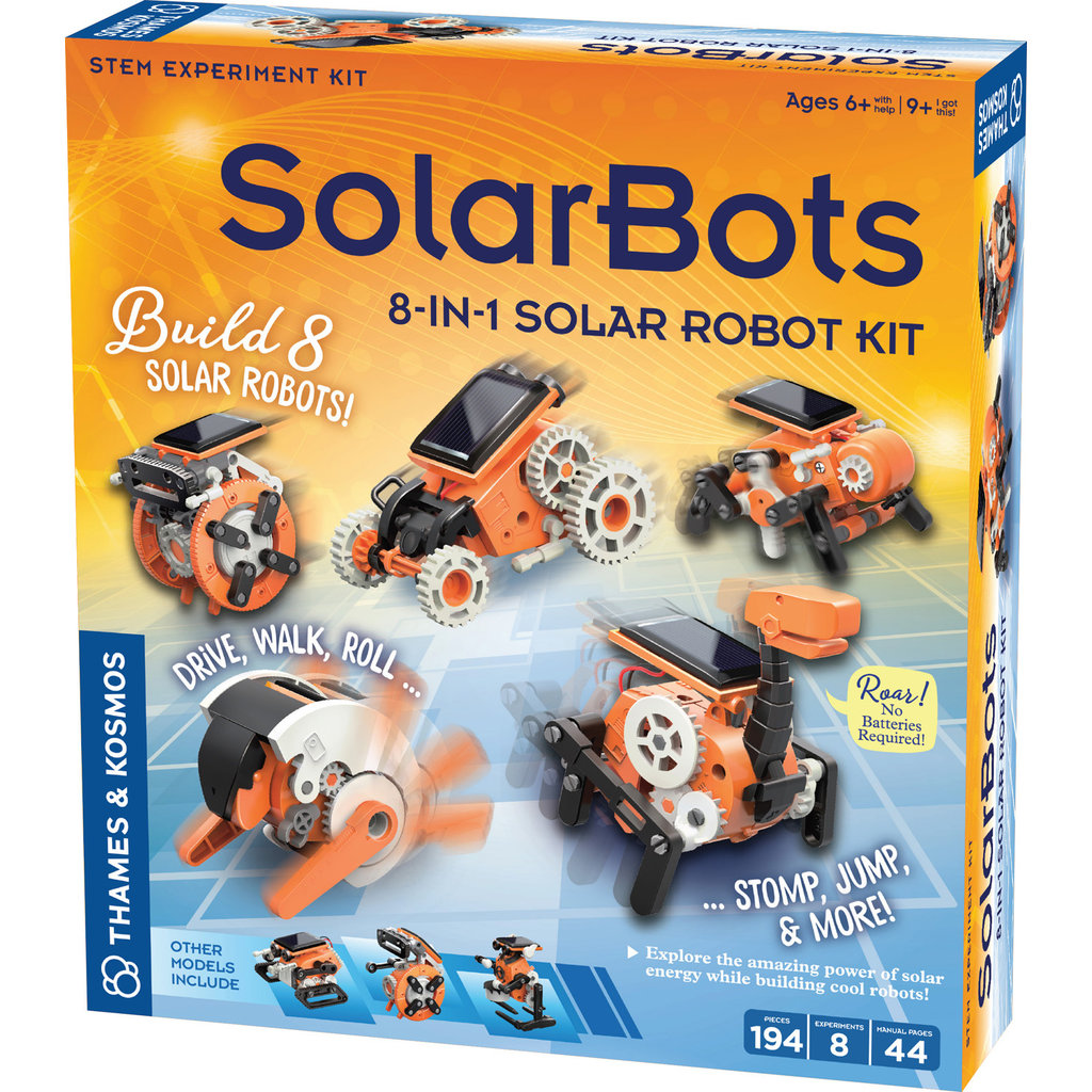 THAMES & KOSMOS SOLARBOTS: 8 IN 1 SOLAR ROBOT KIT