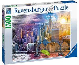 Ravensburger - puzzle inverno a new york, 1500 pezzi, puzzle adulti - Toys  Center