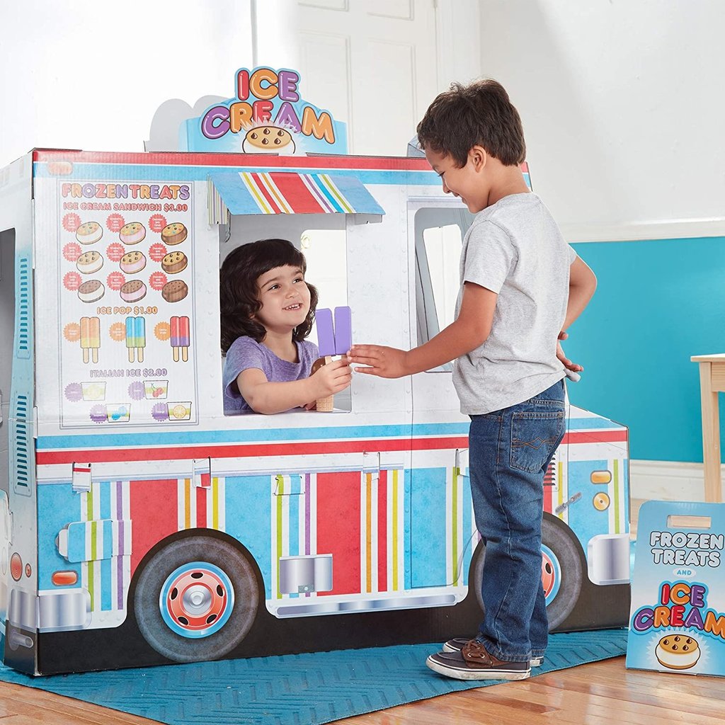 melissa and doug indoor fire truck playhouse