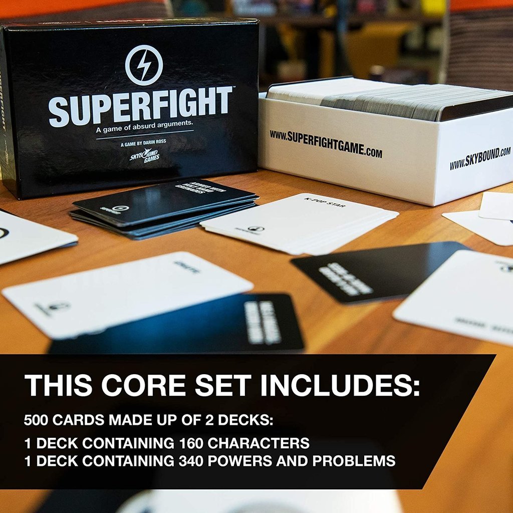 Skybound Superfight The 500-Card Core Deck Card Game Party Game of Super Powers 
