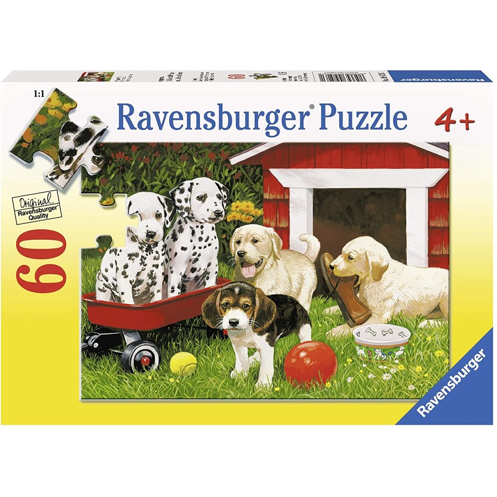 RAVENSBURGER USA PUPPY PARTY 60 PIECE PUZZLE