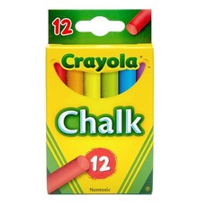 CRAYOLA 12 MULTICOLORED CHALK