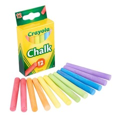 CRAYOLA 12 MULTICOLORED CHALK