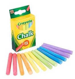 CRAYOLA 12 MULTICOLORED CHALK*