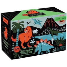 MUDPUPPY GLOW IN THE DARK DINOSAURS 100 PIECE PUZZLE