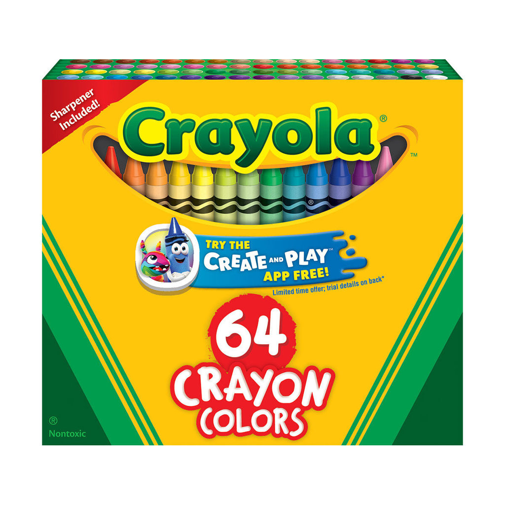 CRAYOLA CRAYONS 64 COUNT - THE TOY STORE