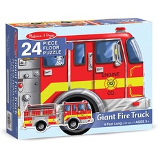 MELISSA AND DOUG FIRE TRUCK 24 PIECE FLOOR PUZZLE