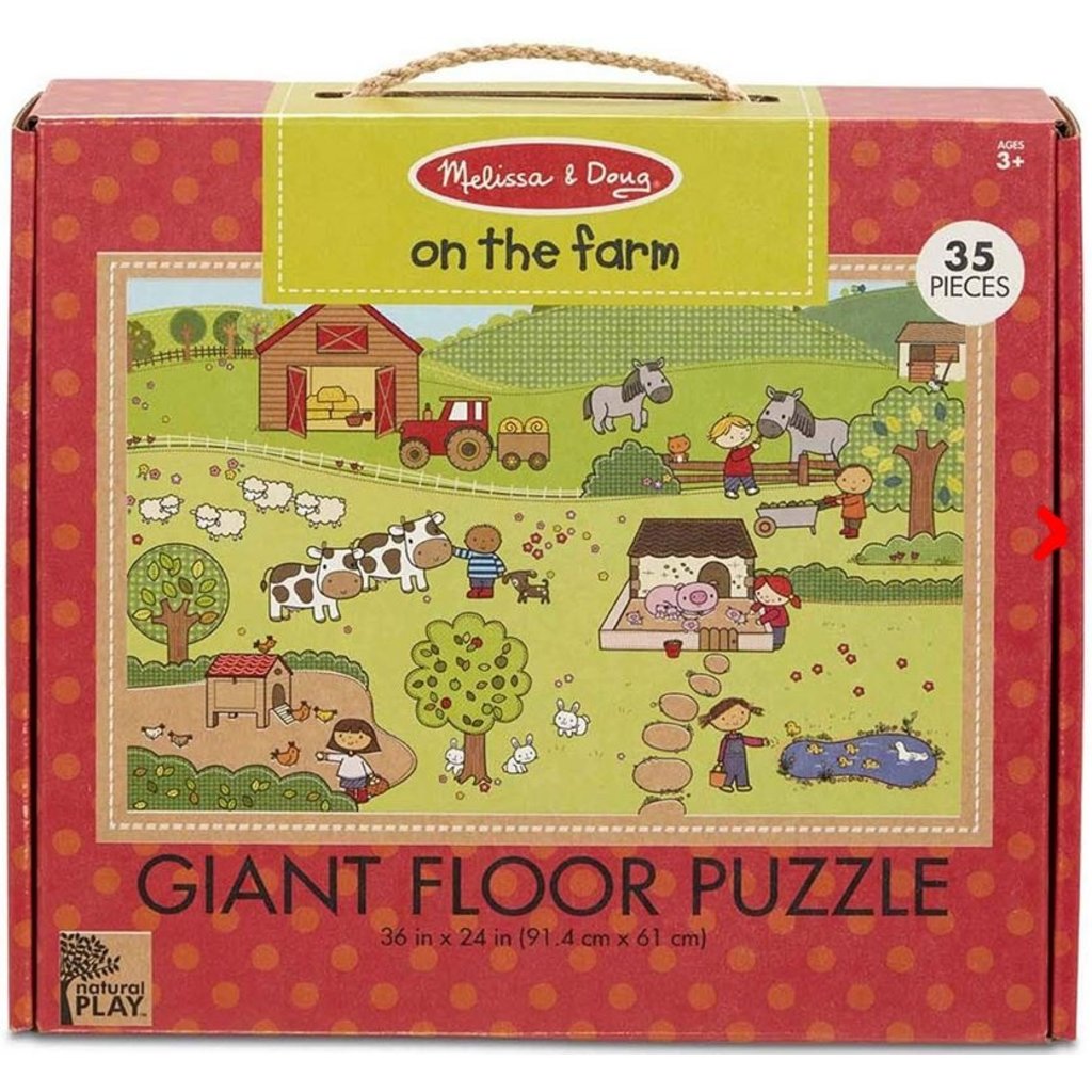 MELISSA AND DOUG ON THE FARM 35 PIECE FLOOR PUZZLE