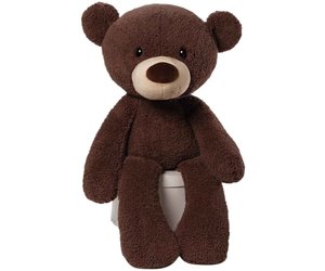 gund fuzzy chocolate bear