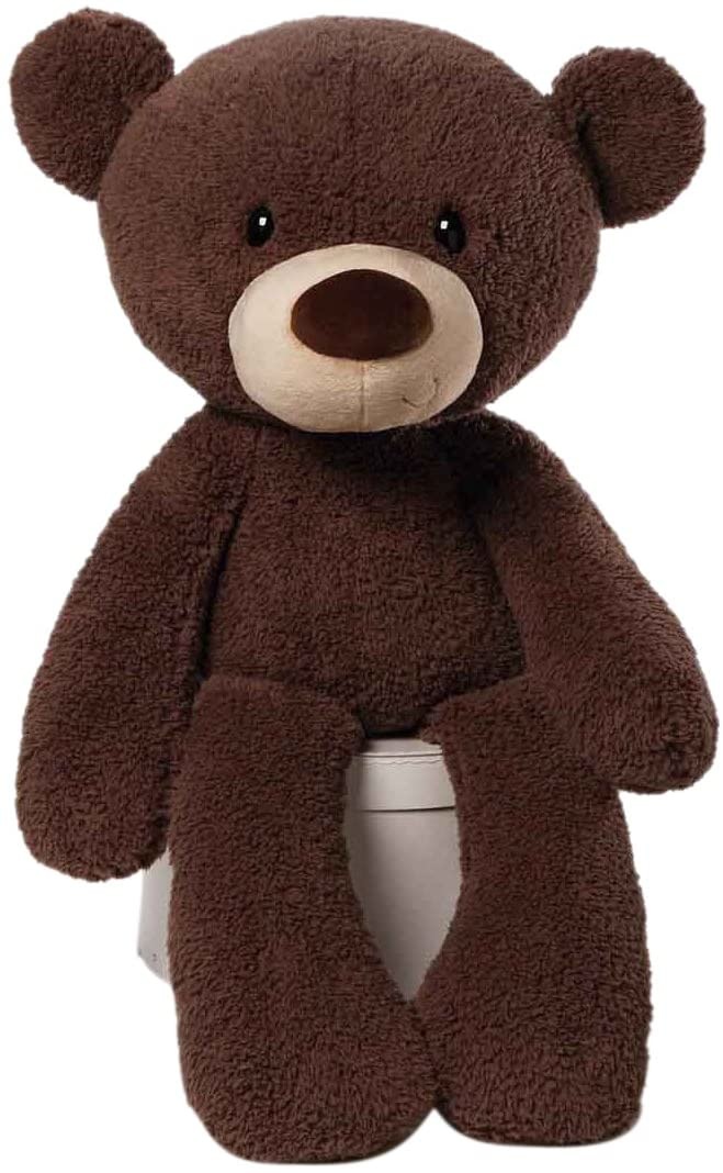 gund fuzzy chocolate bear