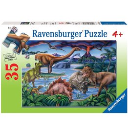 RAVENSBURGER USA DINOSAUR PLAYGROUND 35 PIECE PUZZLE