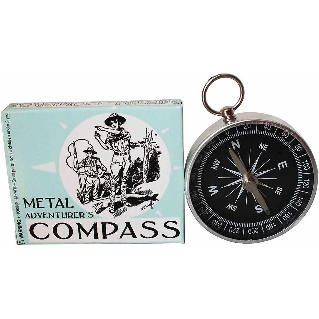 HOUSE OF MARBLES ADVENTURERS METAL COMPASS