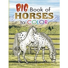 DOVER PUBLICATIONS BIG BOOK OF HORSES TO COLOR PB GREENE