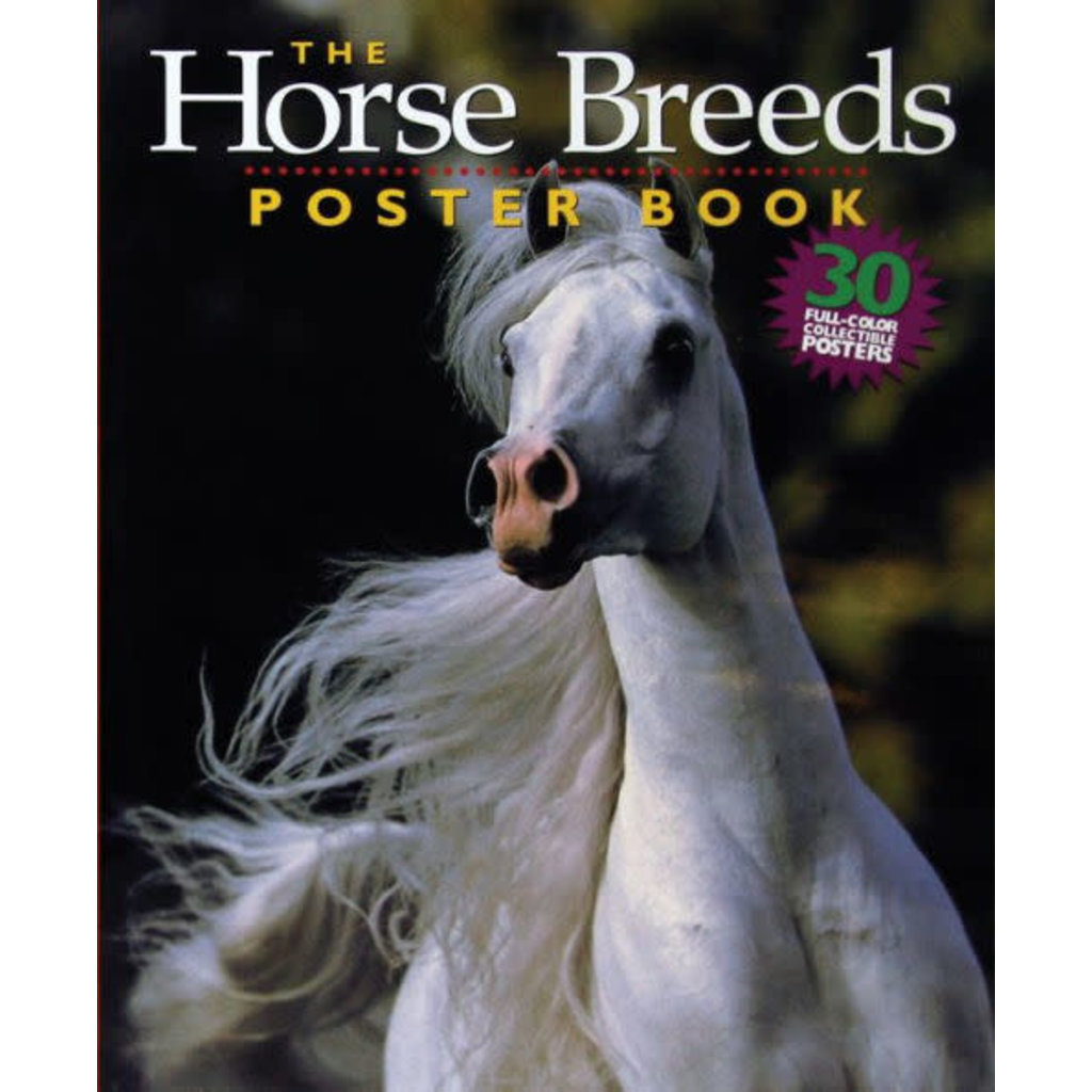 WORKMAN PUBLISHING HORSE BREEDS POSTER BOOK PB LANGRISH