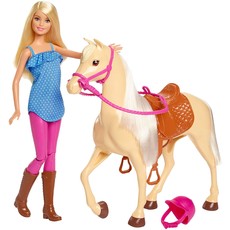 BARBIE BARBIE DOLL AND HORSE