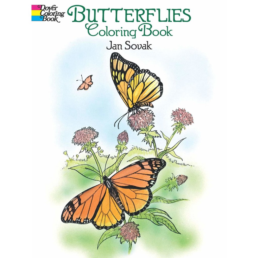 DOVER PUBLICATIONS ANIMAL COLORING BOOKS BUTTERFLIES