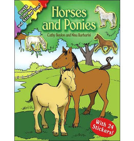 DOVER PUBLICATIONS ANIMAL COLORING BOOKS HORSES & PONIES