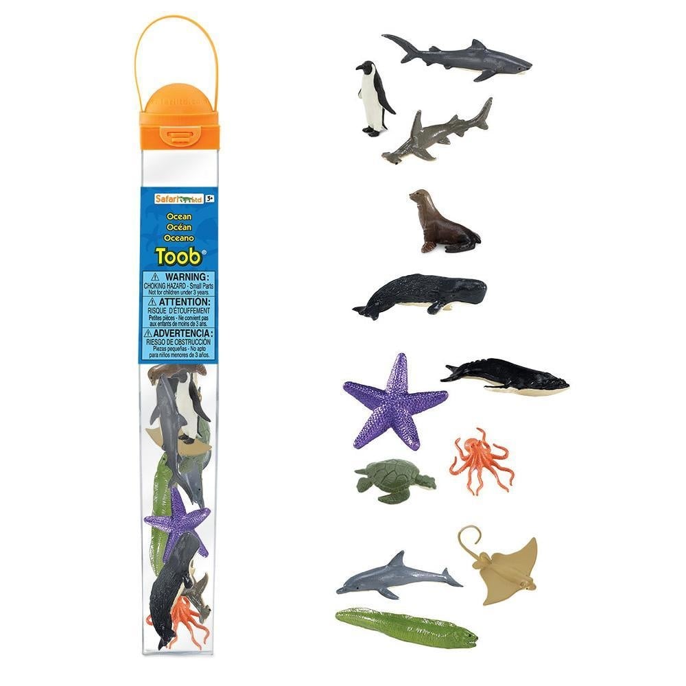 Safari Baby Sealife Miniatures Toob - 12 pack
