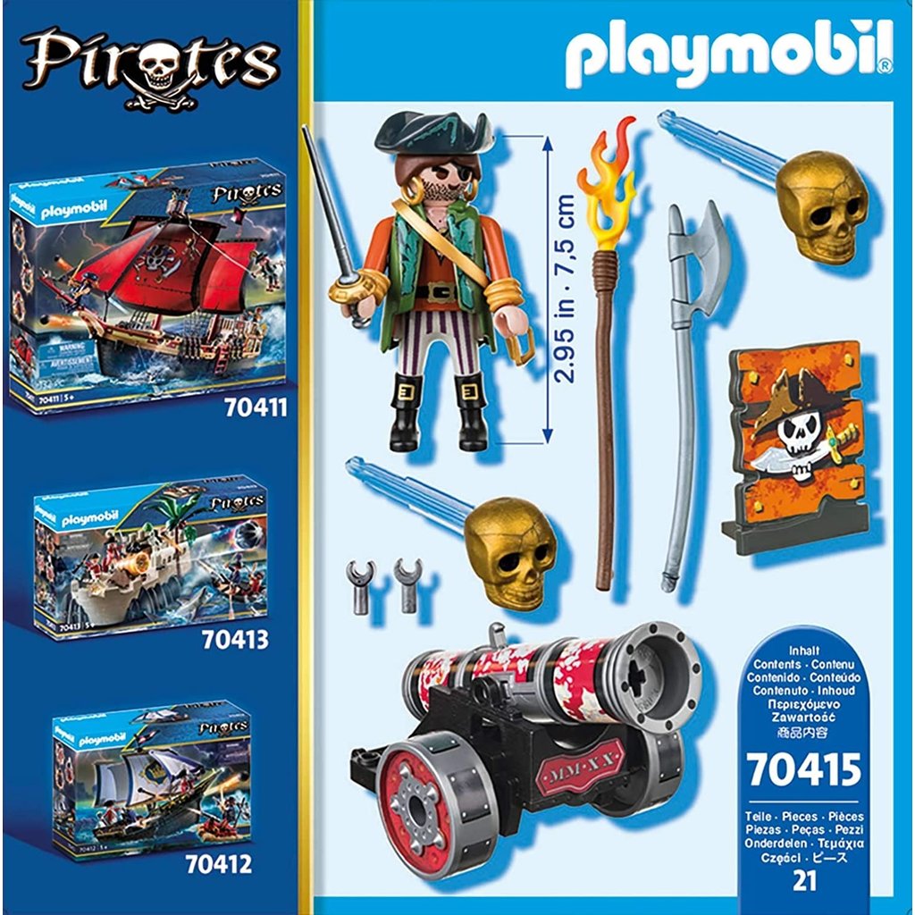 playmobil pirate cannon