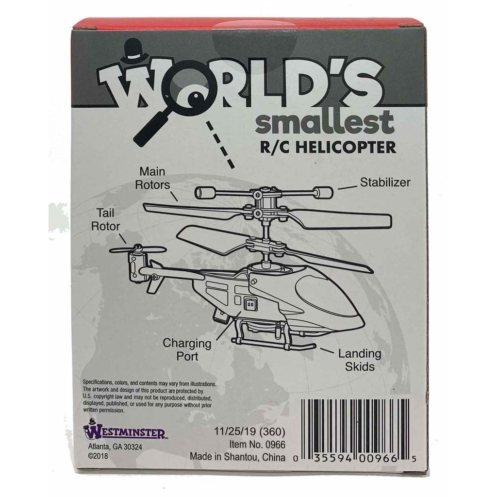 westminster world's smallest rc helicopter