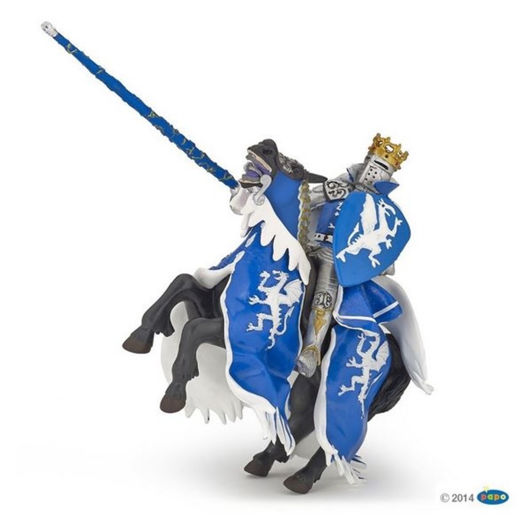 PAPO 39387 Blue Dragon King Knight juguete figura de caballeros medieval castillos de historia 